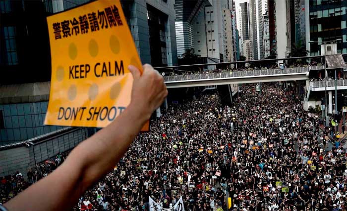 Gelombang pengunjuk rasa di Hong Kong yang belum juga berhenti. (Foto:Reuters)
