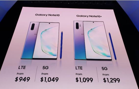 Peluncuran Samsung Galaxy Note 10 dan Note 10+ di Amerika Serikat.