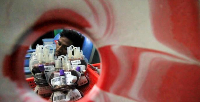 Stok darah di PMI Pasuruan diprediksi mulai bulan Agustus telah mencukupi . (Foto: Dok Humas)