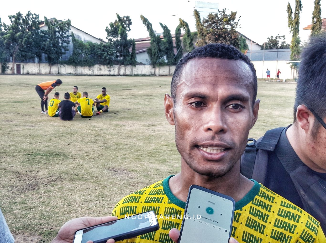 Kapten Persebaya, Ruben Sanadi janji akan tampil ngotot pada laga kontra Arema FC di Kanjuruhan, Malang, Kamis 15 Agustus 2019. (Foto: Haris/ngopibareng.id)