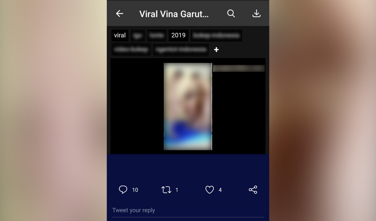 Tangkapan layar Viral Video Vina Garut