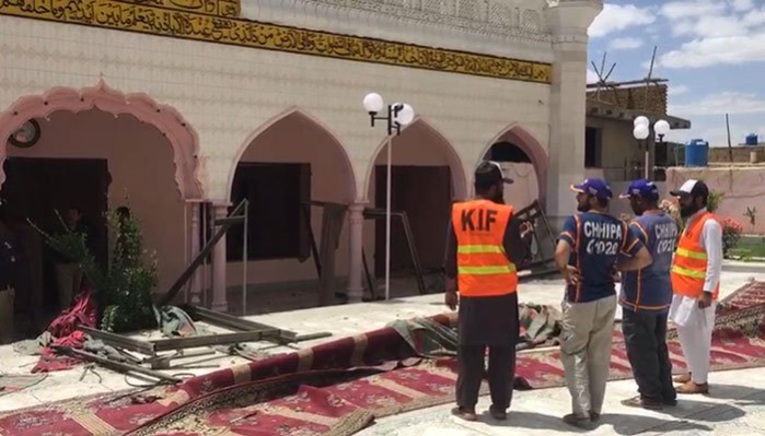 Bom meledak di sebuah masjid di Pakistan saat digelar salat Jumat, 16 Agustus 2019.