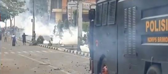 Kondisi kerusuhan di Manokwari. (Foto: Istimewa)