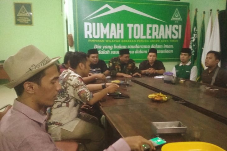 Pertemuan KMNU Jatim dengan Pemuda Papua di Surabaya, Selasa 20 Agustus 2019. (Foto: h bisri/ngopibareng.id)
