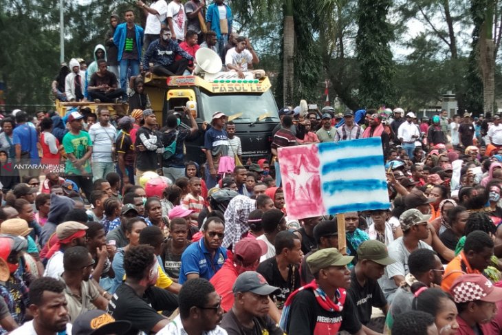 Unjukrasa Massa di Papua. (Foto: Dok/Antara)