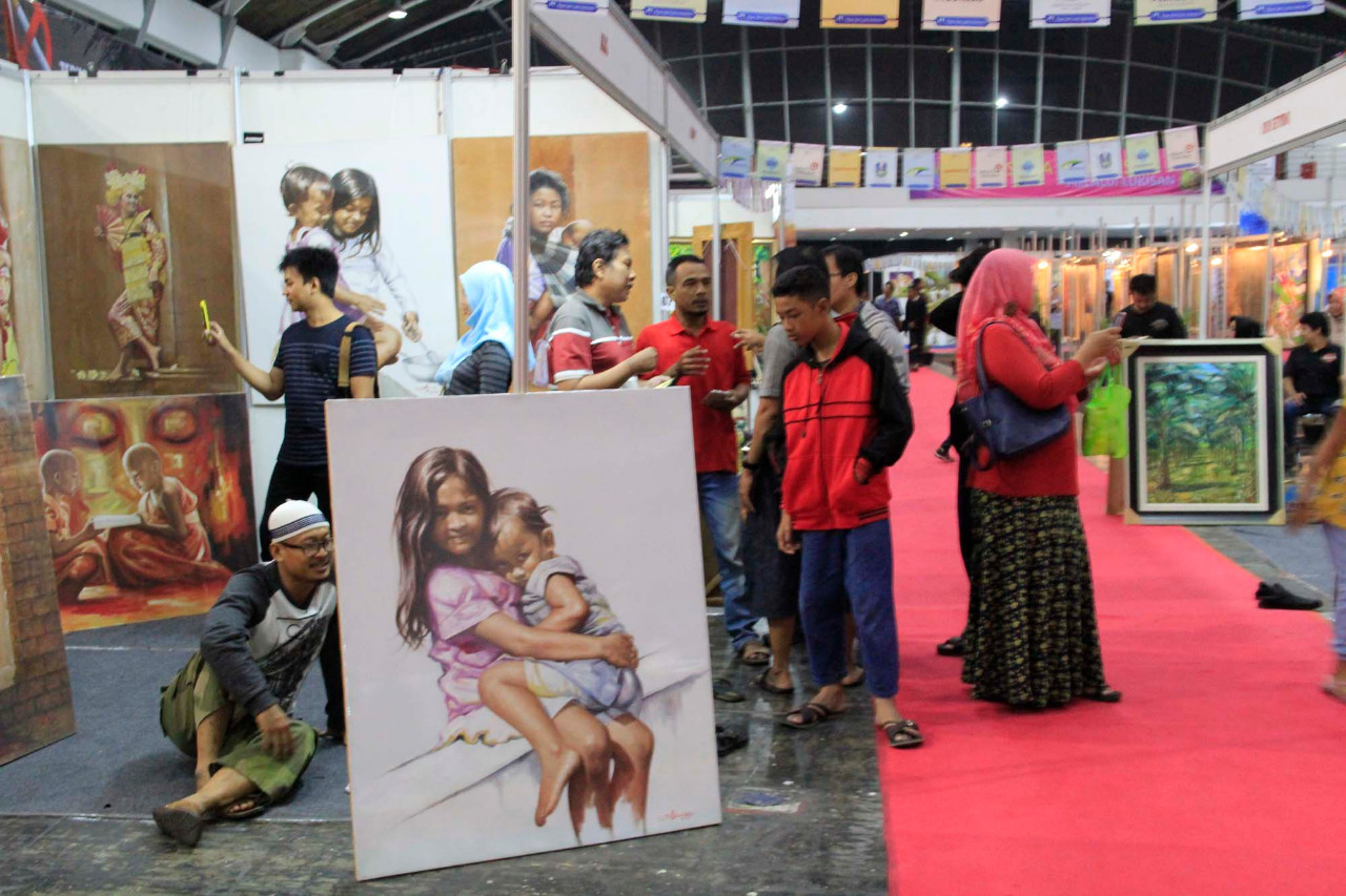 Suasana Pasar Seni Lukis Indonesia (PSLI) XI tahun 2018 silam. (Foto: Dok/PSLI)