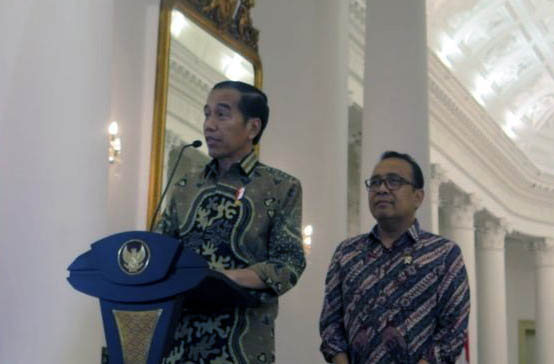 Presiden Jokowi dalam keterangan pers menyikapi kasus Papua, Kamis, 22 Agustus 2019 di Istana Bogor. (Foto: Biro Pers)