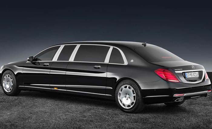Mobil produksi Jerman Mercedes-Benz seri S600 Pullman Guard untuk presiden dan wakil presiden. (Foto:Autonet)