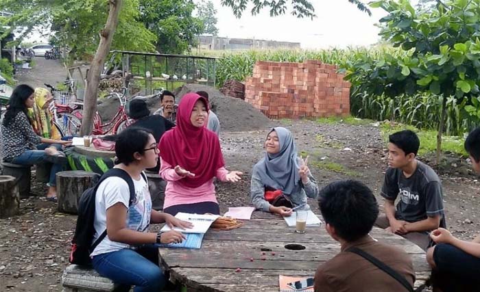 Suasna belajar bersma di Kampung Inggris, Pare, Kediri, Jawa Timur. (Foto:KampungInggris)