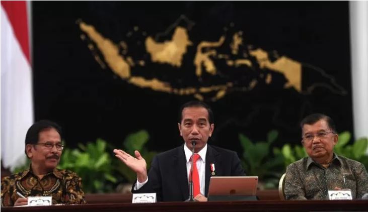 Dokumentasi foto - Presiden RI Jokowi umumkan pemindahan ibu kota baru di Istana Negara, Jakarta, Senin 26 Agustus 2019. (Foto: Antara/Akbar Nugroho Gumay)