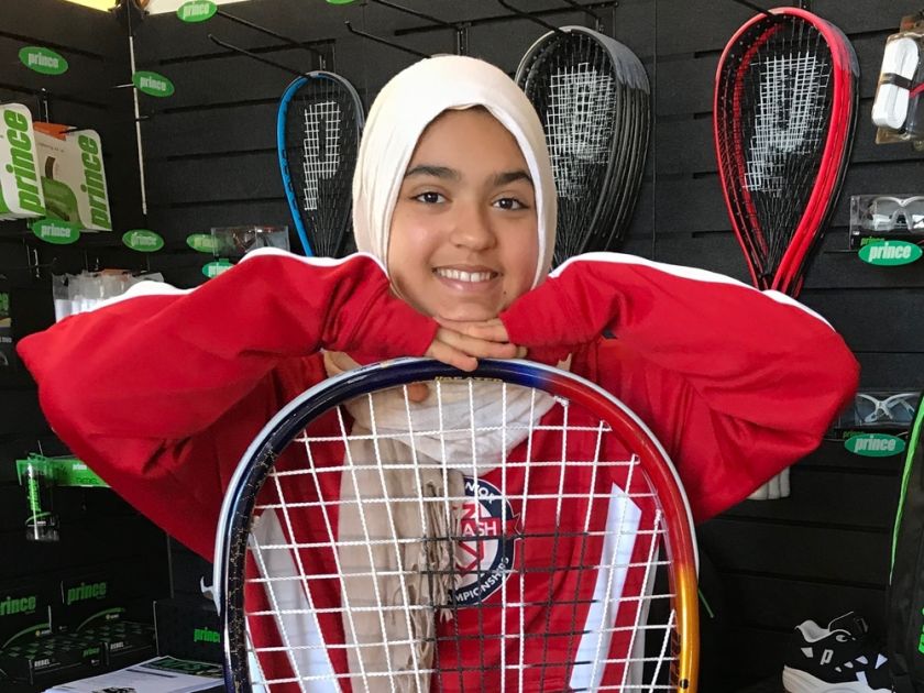 Fatima Abdelrahman, seorang Muslimah yang juga pemain di tim Squash AS. (Foto: edmontonjournal.com