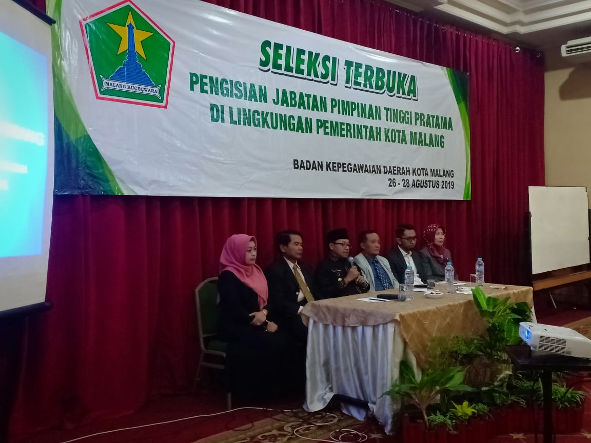 Wali Kota Malang, Sutiaji saat membuka acara seleksi jabatan (dok:foto istimewa)