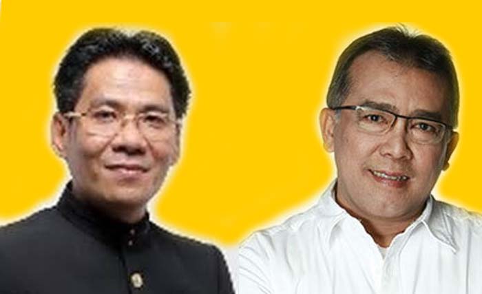 Wakil Sekjen Hakim Kamaruddin (kiri) dan Ketua DPP Junaedy Elvis. (Foto:Ngobar)