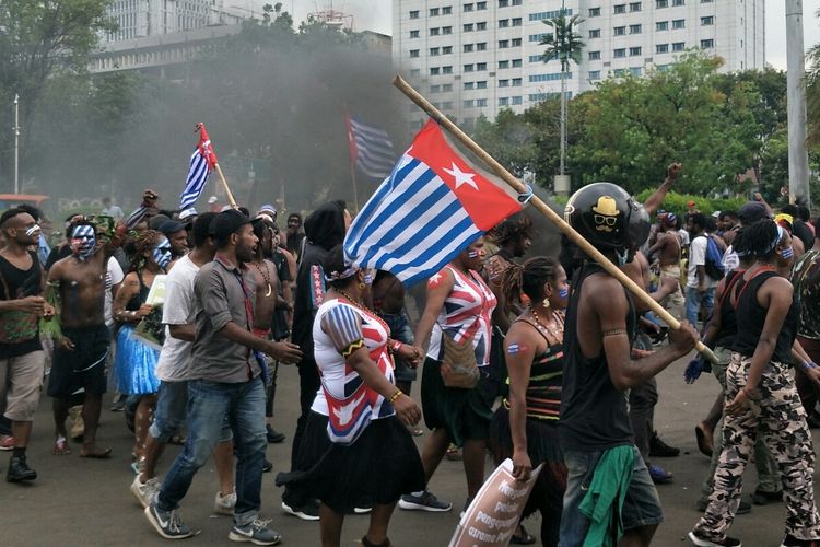 Ilustrasi aksi mahasiswa Papua. (Foto: kompas.com)