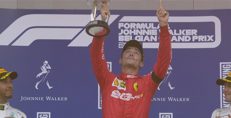 Charles Leclerc keluar sebagai pemenang F1 GP Belgia 2019 (Foto: Twitter/F1)