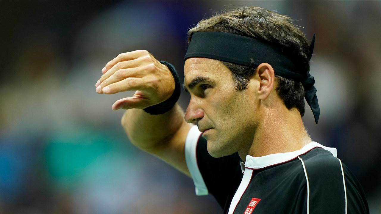 Roger Federer harus mengakui kemenangan Grigor Dimitrov di babak 16 besar AS Terbuka. (Foto: Twitter/@
