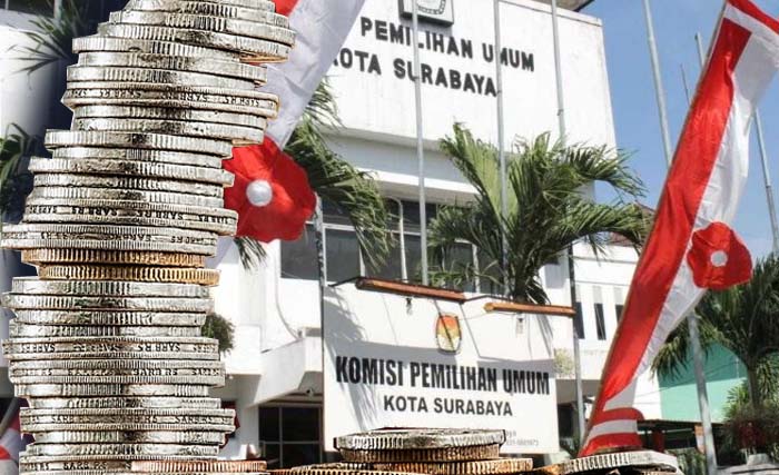 Kantor KPU Kota Surabaya. (Foto:Ngobar)