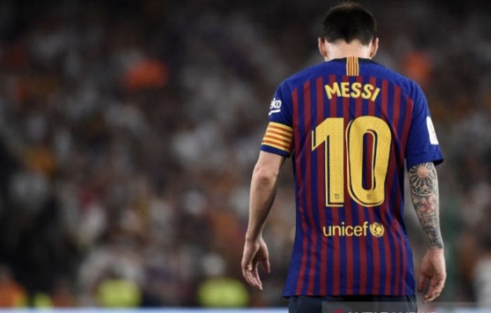 Mega bintang Barcelona Lionel Messi. (Foto: Antara/AFP)
