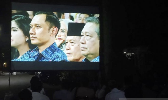 Susilo Bambang Yudhoyono bersama para elit Demokrat di Puri Cikeas. (Foto: Dok/Antara)