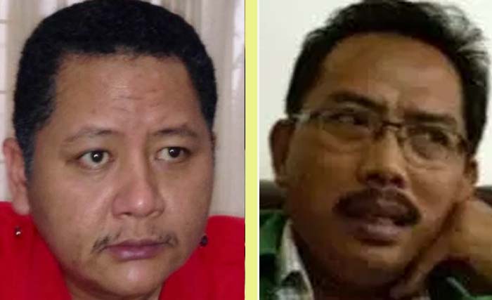  Whisnu Sakti Buana (kiri) dan Musyafak Rouf, Ketua PKB Surabaya. (Ngobar)