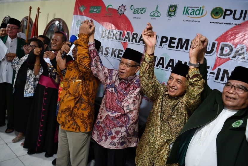 Tokoh 13 Organisasi Kemasyarakatan Islam (Ormas) dan tokoh agama di Jakarta. (Foto: ist/ngopibareng.id)