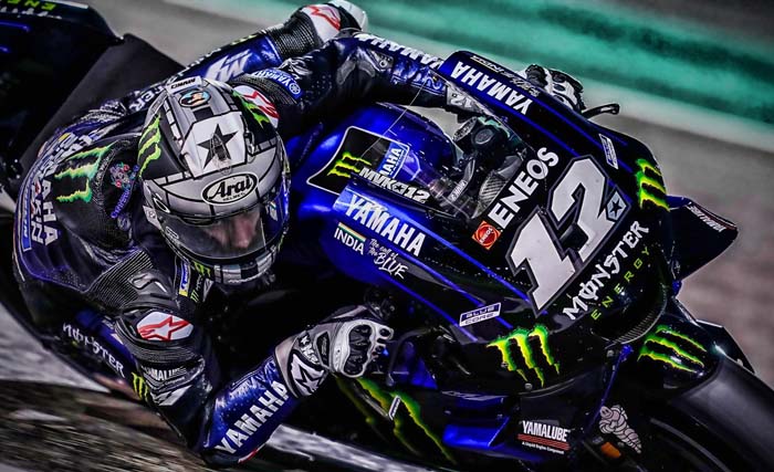 Maverick Viñales (Monster Energy Yamaha MotoGP) mencatatkan waktu tercepat. (Foto:AFP)
