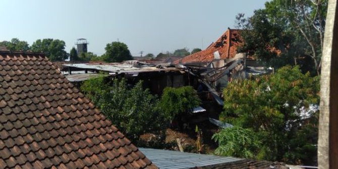 Kerusakan akibat ledakan di Gudang Brimob Semarang. (Foto: Istimewa)