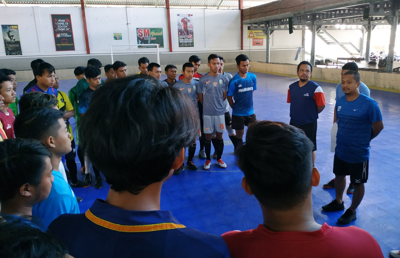 Seleksi tim Futsal Jawa Timur. (Foto: Haris/ngopibareng.id)
