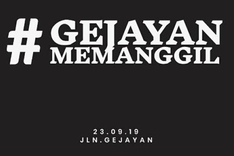Poster #GejayanMemanggil. (Foto: Istimewa)