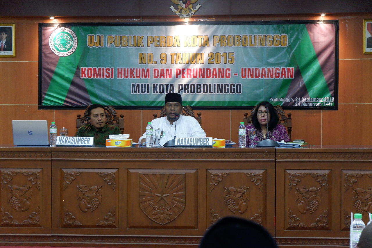 SUASANA uji publik Perda Nomor 9/2015 yang difasilitasi MUI Kota Probolinggo. (foto: Ikhsan/ngopibareng.id)
