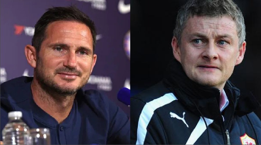 Ole Gunnar Solksjaer (kiri) dan Frank Lampard (kanan) akan kembali adu taktik di babak 16 besar Piala Liga Inggris 2019-2020. (Grafis by: Ngopibareng.id)