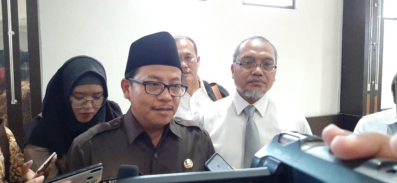 Wali Kota Malang, Sutiaji saat memberikan keterangan pada awal media usai acara 