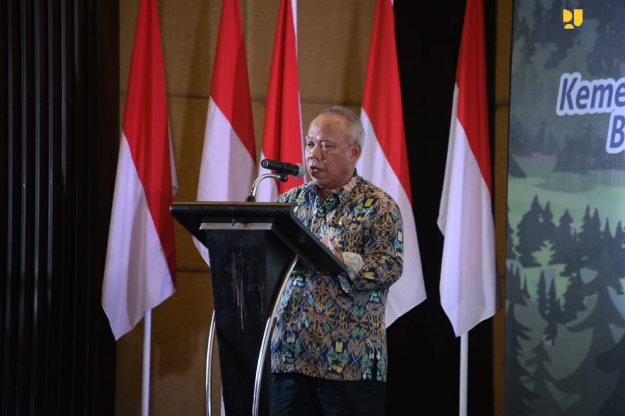Menteri Basuki dalam acara Dialog Nasional Rancang Bangun dan Kesiapan Kalimantan Timur sebagai Ibu Kota Negara di Balikpapan, Rabu 2 Oktober 2019. (Foto: Kementerian PUPR)