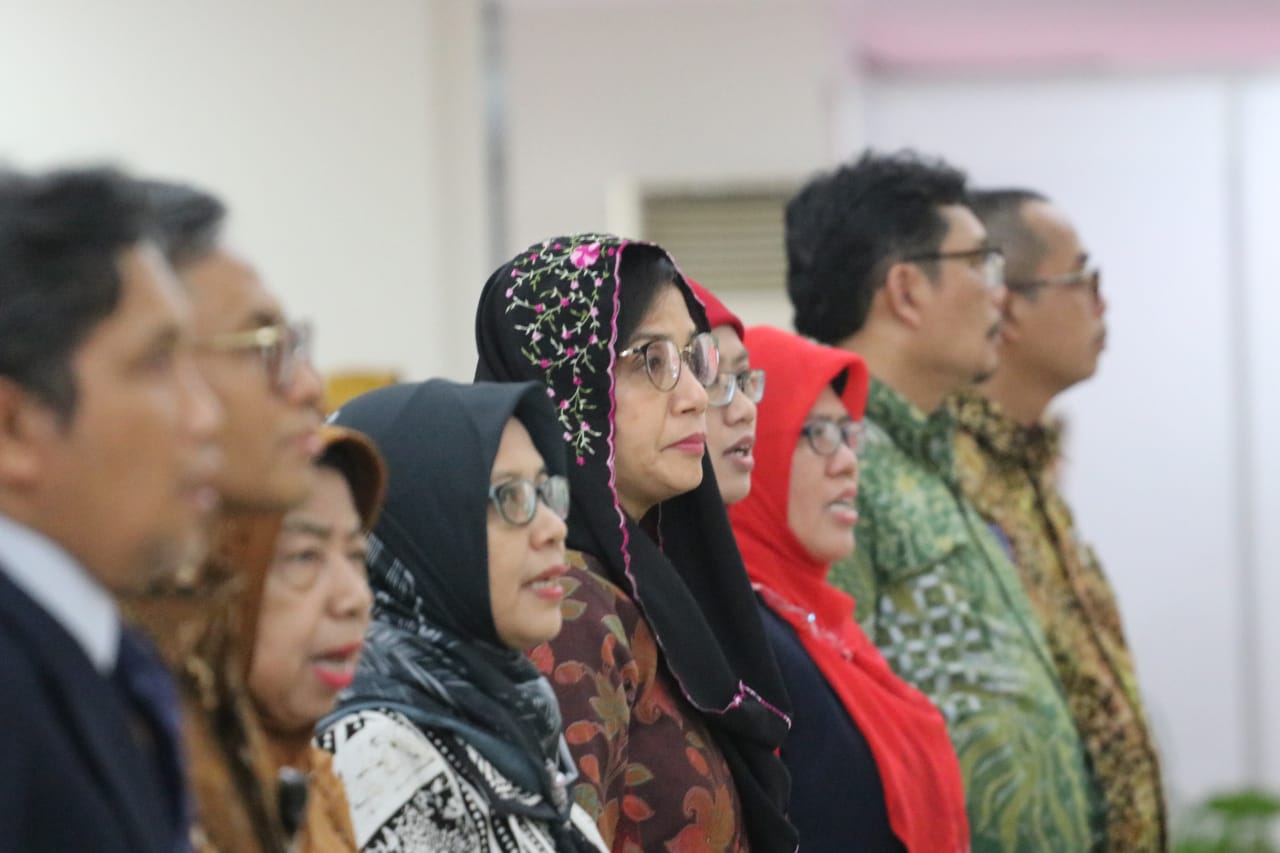 Menkeu Sri Mulyani memberi orasi ilmiah di Universitas Aisyiyah (Unisa) Yogyakarta. (Foto: md/ngopibareng.id) 