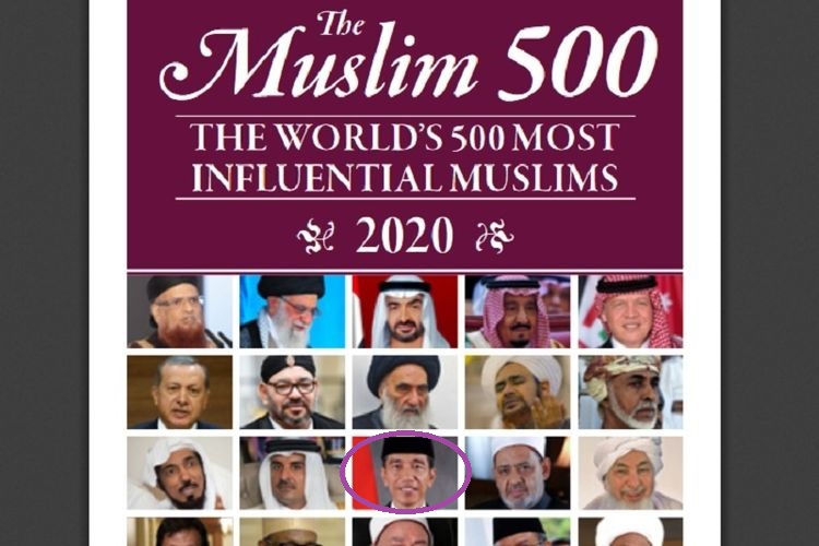Presiden Joko Widodo kembali masuk dalam daftar 500 Muslim Berpengaruh di Dunia 2020. (Foto: RISSC)