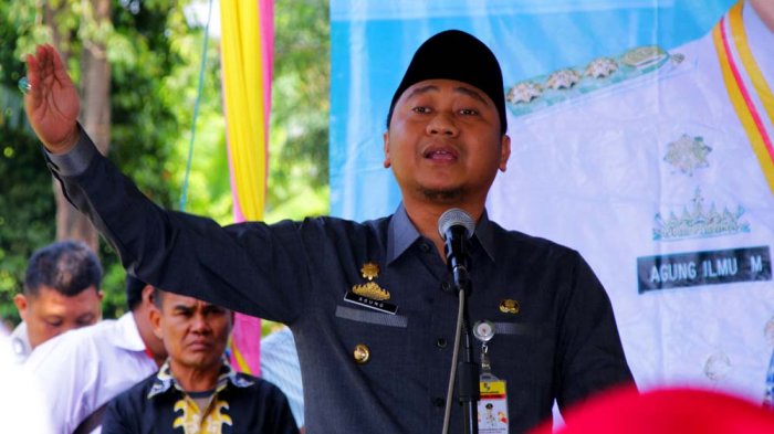 Bupati Lampung Utara, Agung Ilmu Mangkunegara (AIM) ditetapkan sebagai tersangka, kasus dugaan suap terkait proyek di Dinas PUPR dan Dinas Perdagangan Pemkab Lampung Utara.