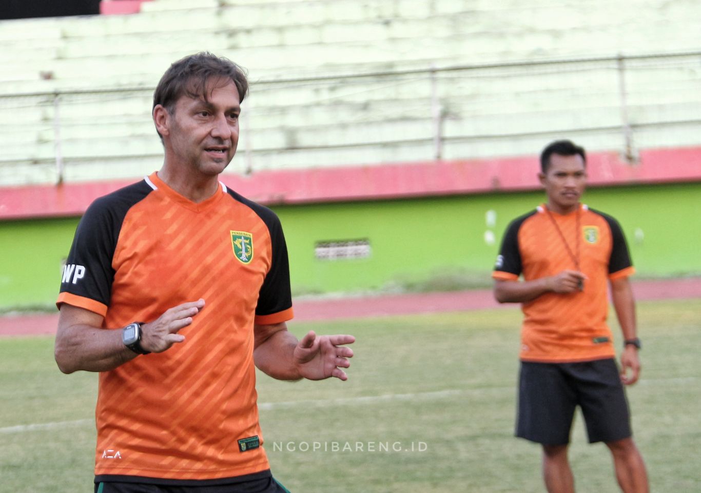 Pelatih Persebaya, Wolfgang Pikal. (Foto: Haris/ngopibareng.id)