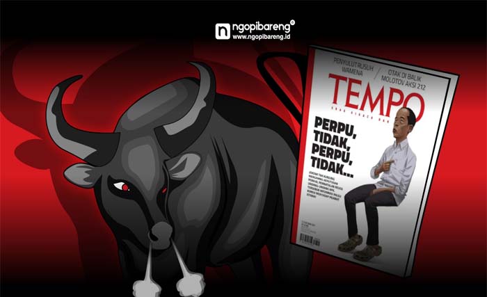 Ilustrasi Reaksi PDI Perjuangan terhadap majalah Tempo. (Ngobar)