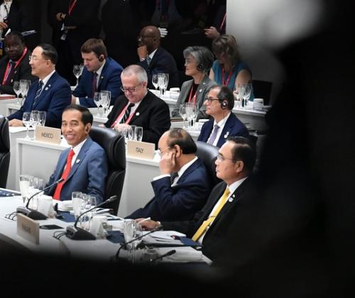 Presiden Jokowi di KTT G20 di Osaka, Jepang. (Foto: Biro Pers Setpres) 