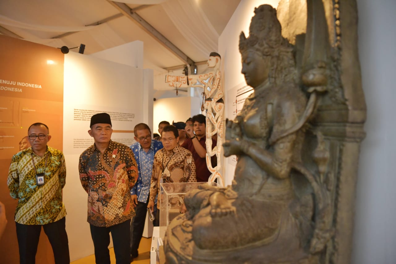 Mendikbud pada puncak peringatan heri museum 2019 di Museum Fatahillah Kota Tua Jakarta. ( Foto: asmanu/ngopibareng