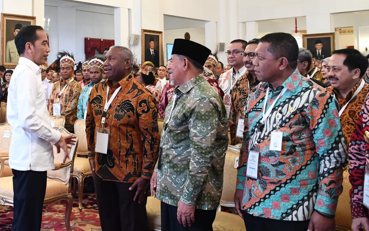 Presiden Joko Widodo (Jokowi) peresmian Palapa Ring di Istana Negara, Senin 14 Oktober 2019. (Foto: Setpres)