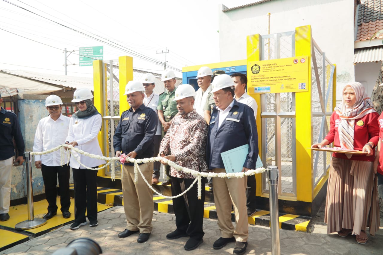 Direktorat Jenderal Migas Kementerian Energi dan Sumber Daya Mineral (ESDM) meresmikan jaringan gas rumah tangga (jargas)  di Pasuruan di Probolinggo, Rabu 16 Oktober kemarin. (Foto: PGN)