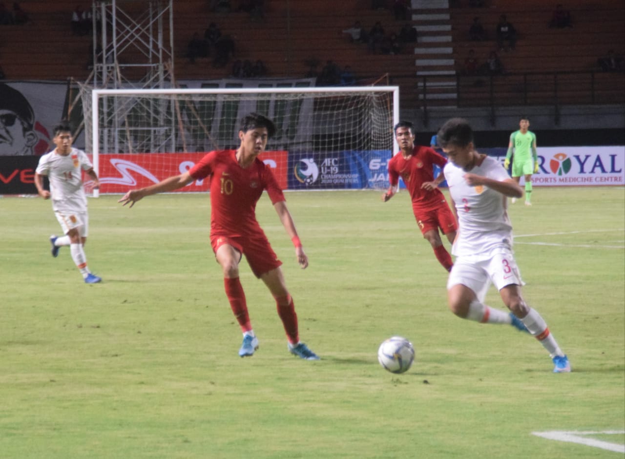 Timnas Indonesia U-19 mengalahkan China U-19 dengan skor 3-1. (Foto: Haris/ngopibareng.id)