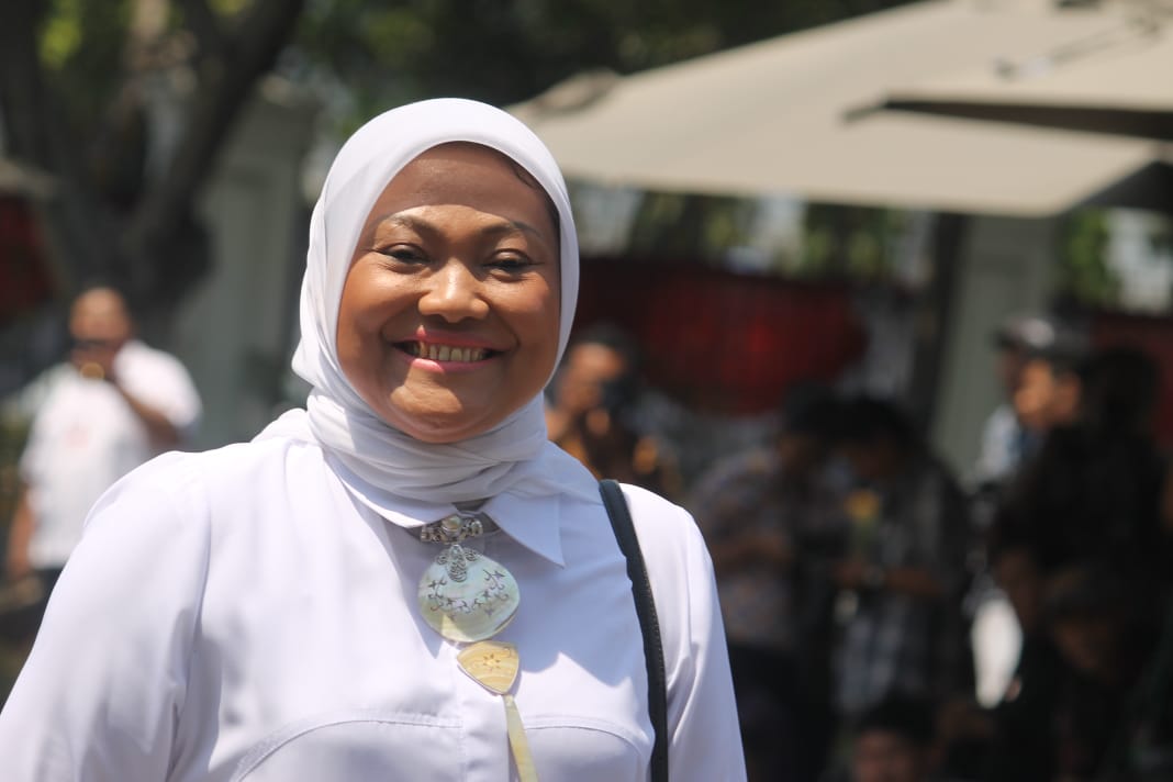 Idah Fauziyah di Istana Negara, Jakarta. (Foto: asm/ngopibareng.id)