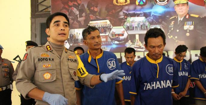Kapolres Pasuruan gelar perkara sejumlah tindak kriminalitas di Pasuruan. (Foto: Dok Humas)