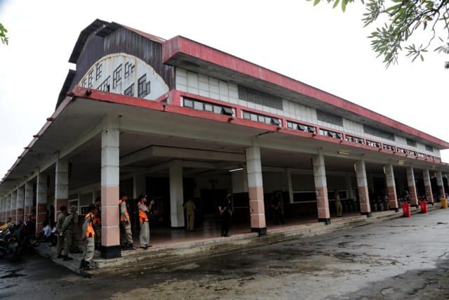 Gelora Pancasila yang mulai direnovasi untuk Museum Olahraga. (Foto: dok. Humas Pemkot Surabaya))