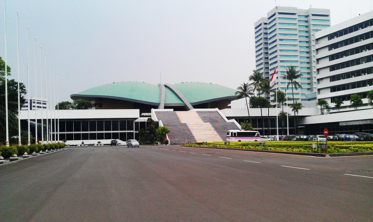 Gedung Dewan Perwakilan Rakyat (DPR), Senayan, Jakarta.