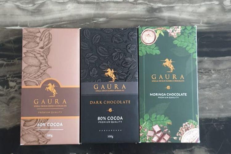 Gaura, produk cokelat asal Sumba, Nusa Tenggara Timur, yang dipasarkan di luar negeri.