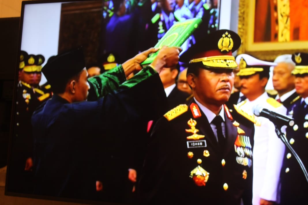 Pelantikan Jenderal Idham Azis sebagai Kapolri Baru, Jumat, 1 November 2019. (Foto: asm/ngopibareng,id)