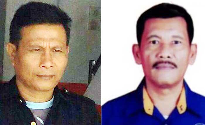 Maraden Sianipar (kanan) dan Martua Siregar, dibunuh secara sadis di Labuhanbatu, Sumatera Utara. (Foto:Benteng)